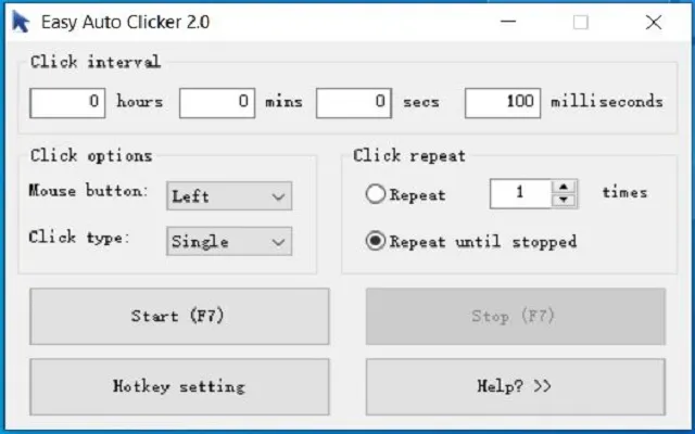 easy auto clicker